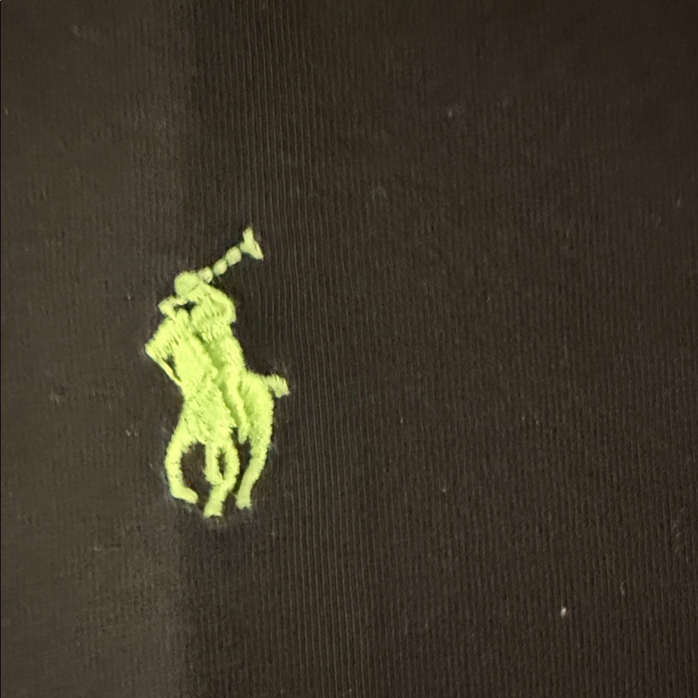 Polo by Ralph Lauren Men's Black Tee with Green Logo - Picture 3 of 9